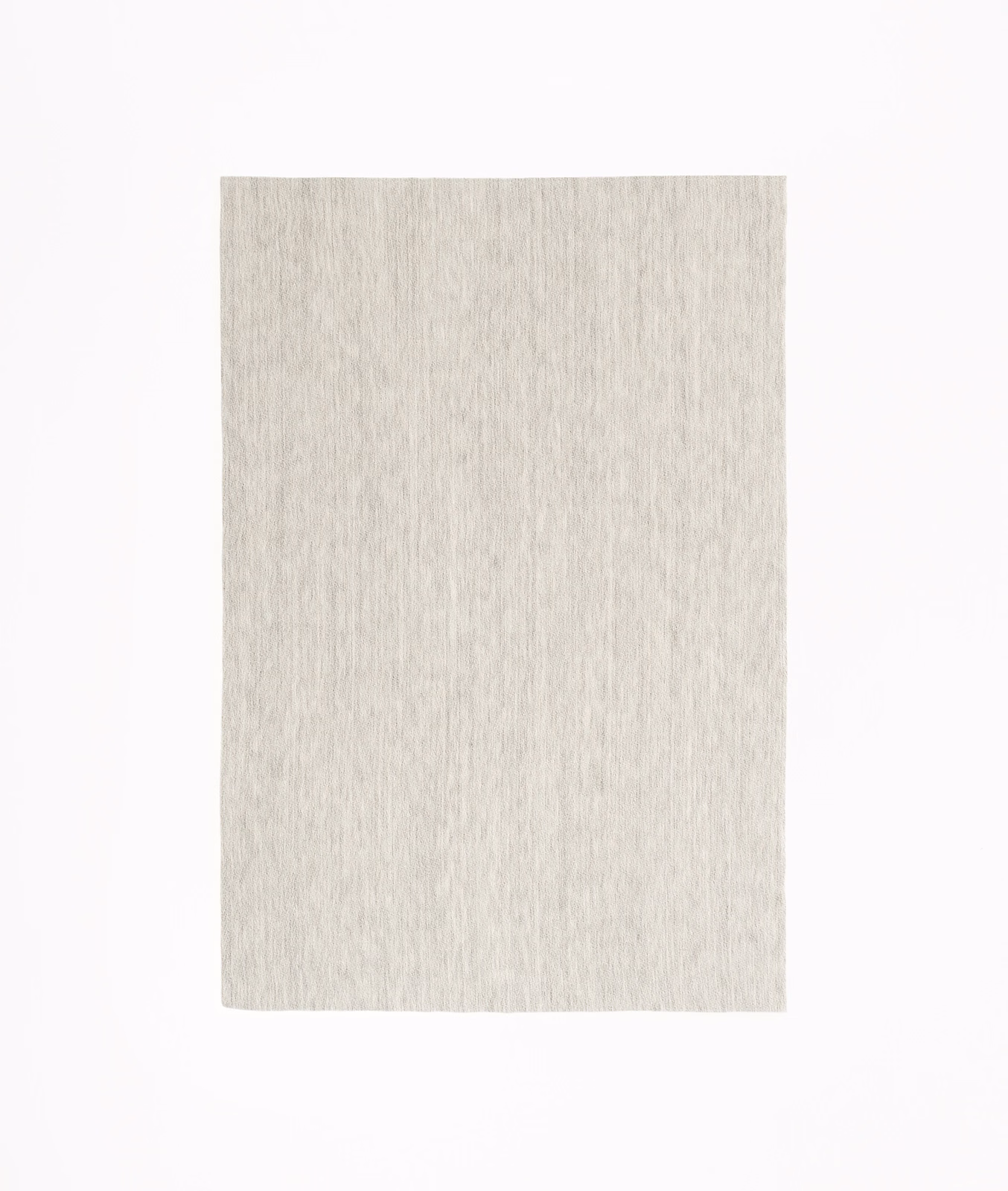 Pale Cenere grey textile swatch with fine, softly striated vertical woven texture