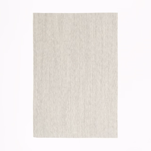Pale Cenere grey textile swatch with fine, softly striated vertical woven texture