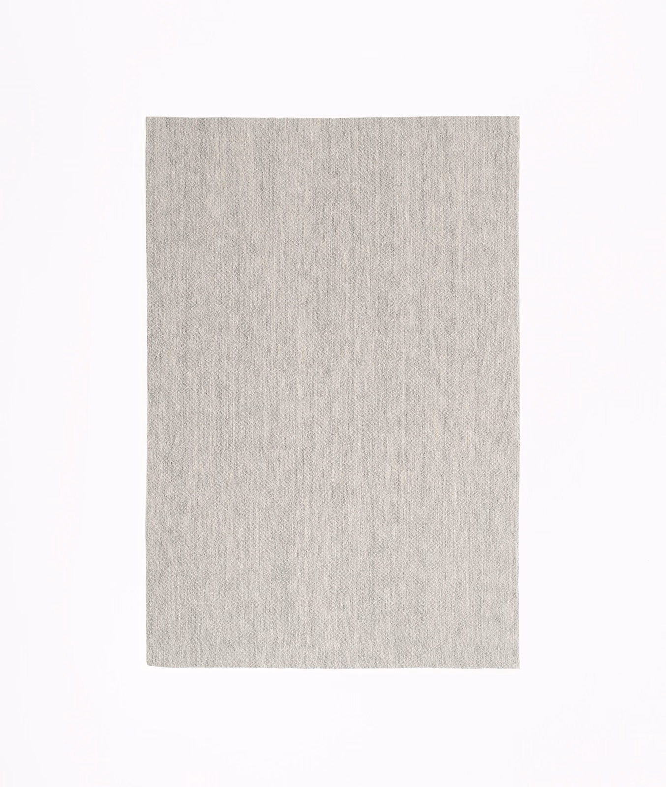 Pale greige Perla swatch with fine vertical slub texture and soft mottling