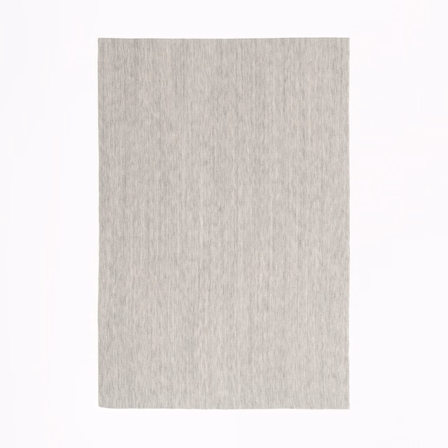 Pale greige Perla swatch with fine vertical slub texture and soft mottling