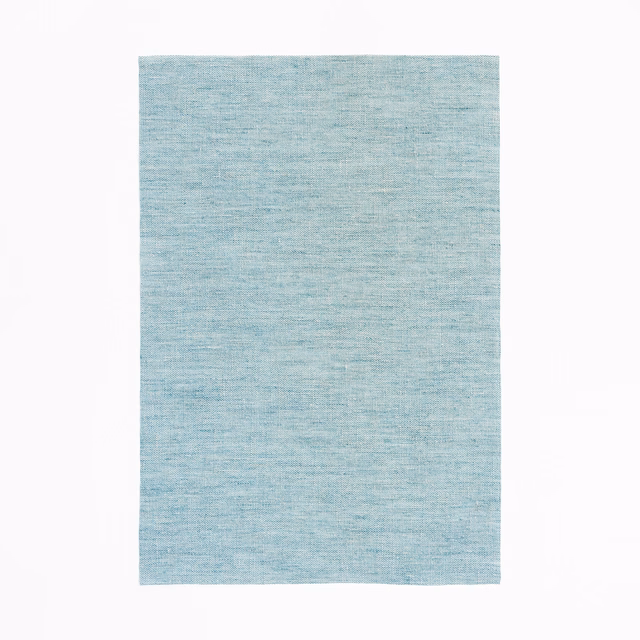 Pale aqua Acquerello fabric with subtle horizontal slub texture