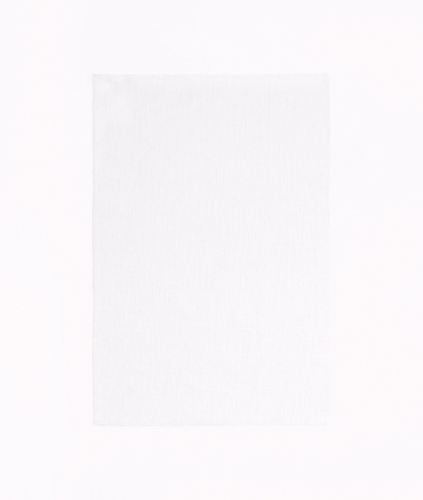White sheer cloth with delicate vertical striations and a barely translucent weave