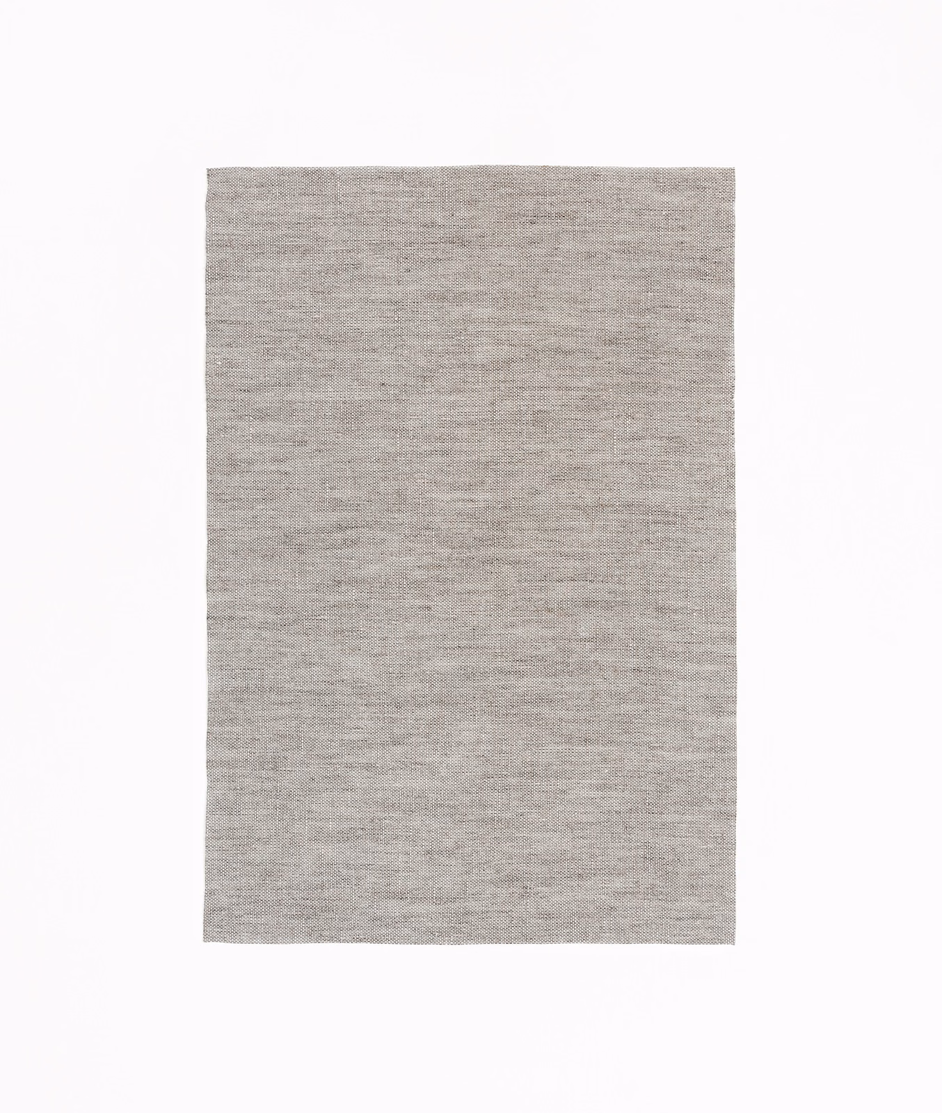 Pale greige-grey sheer textile with a fine, softly striated horizontal weave