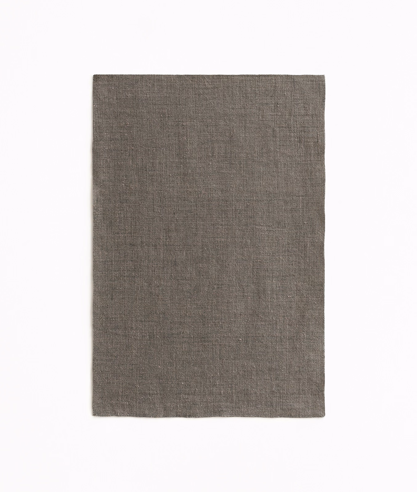 Warm charcoal grey sheer swatch with a fine, subtly irregular woven texture