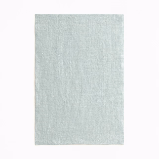 Pale glacier blue-green Adelphi swatch with fine slubbed vertical texture