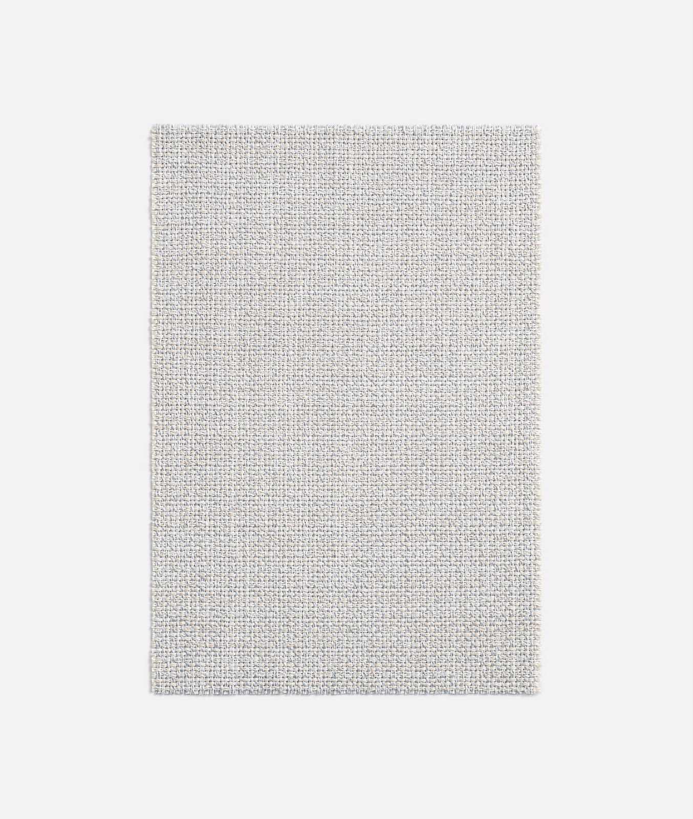 Pale silver-grey Aramillo swatch showing a fine, closely woven miniature grid