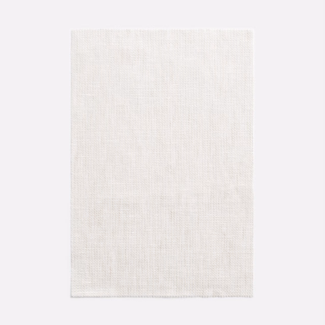 Pale ivory sheer swatch showing a fine, gauzy woven texture