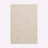 Warm ivory-beige sheer fabric swatch showing a fine, even woven grid texture