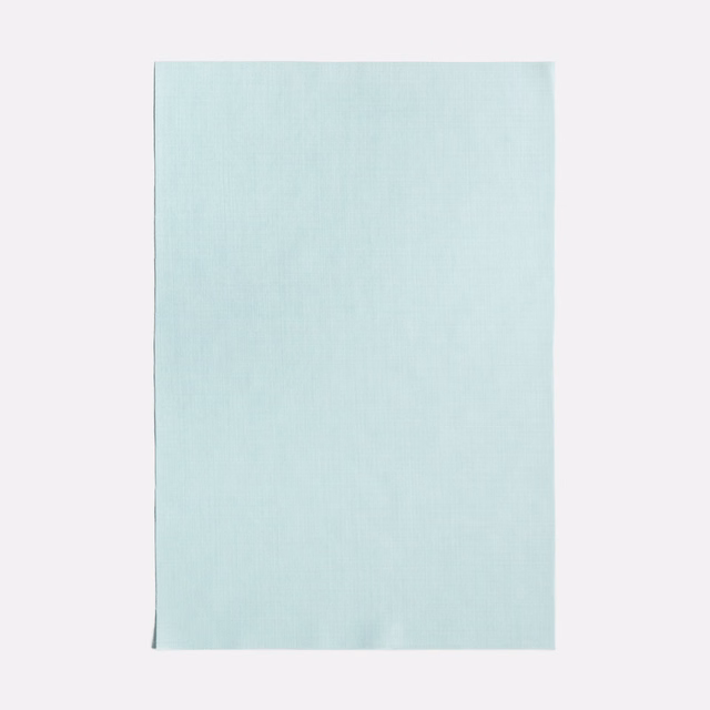 Pale aqua mint sheer with a fine, subtly textured plain weave