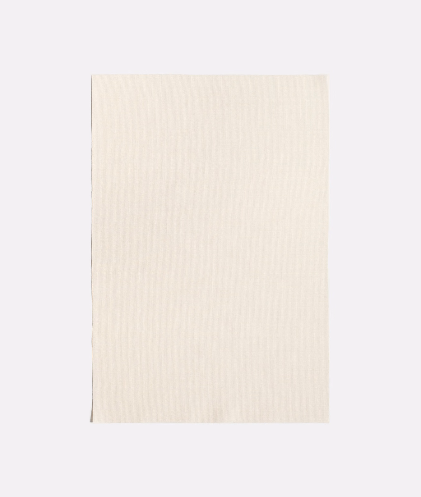 Warm ivory sheer with a fine plain weave and subtle vertical texture