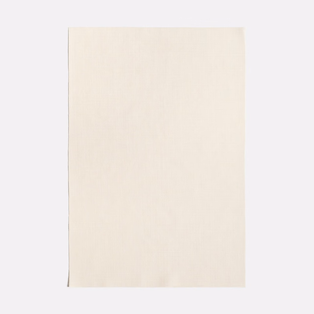 Warm ivory sheer with a fine plain weave and subtle vertical texture