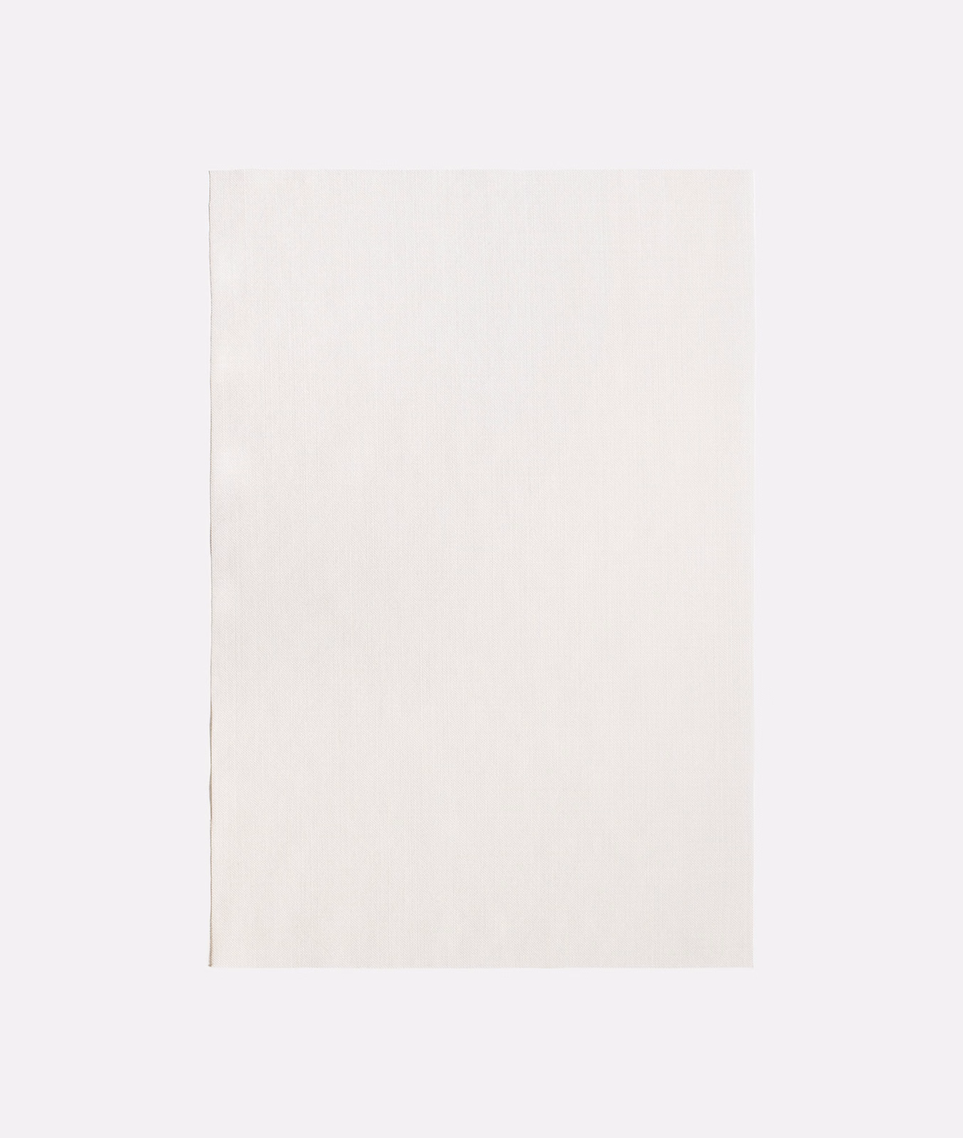 Pale ivory sheer with a barely visible vertical, softly brushed texture