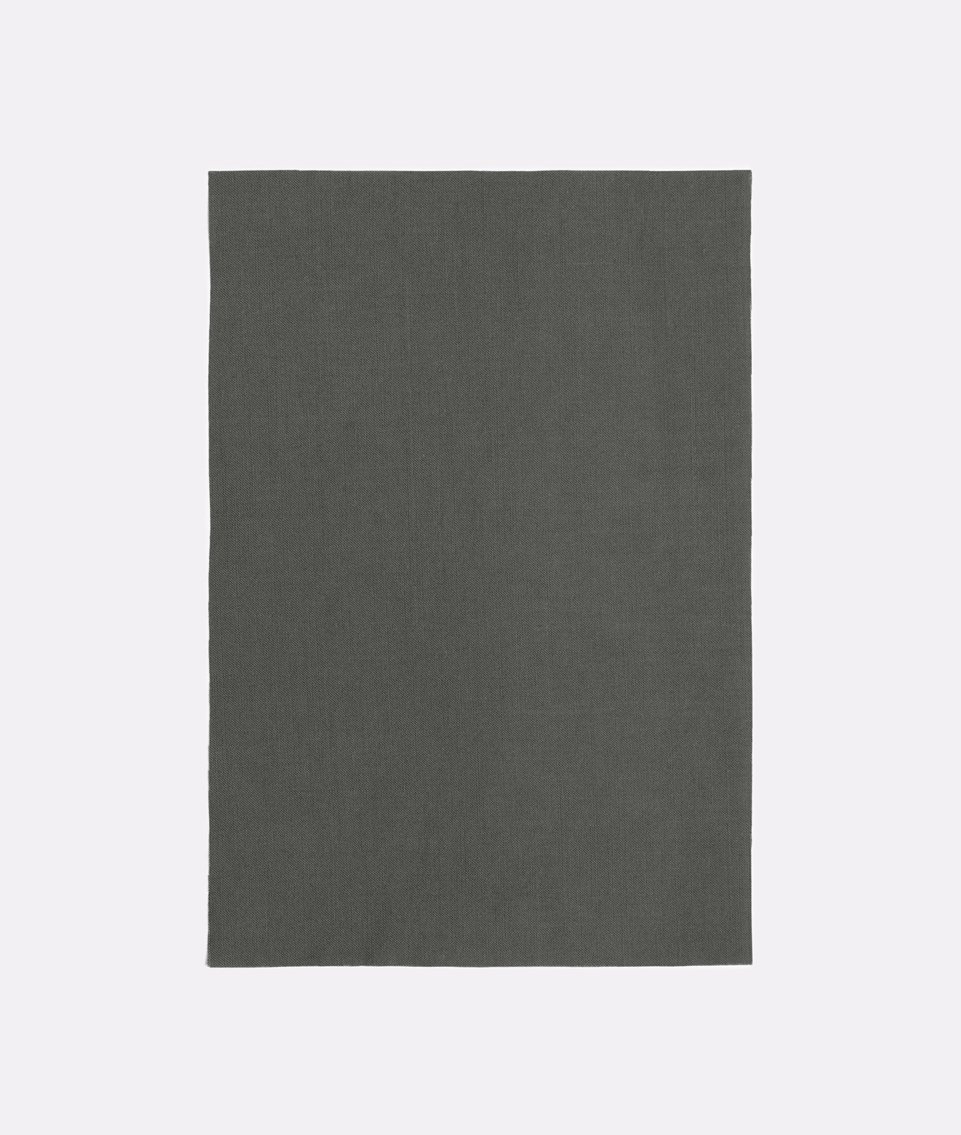 Dark loden-grey sheer textile with a fine, subtly vertical surface weave