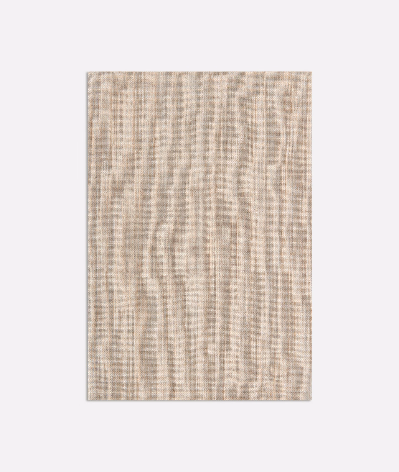 Warm ecru sheer fabric with fine vertical woven texture and softly translucent surface