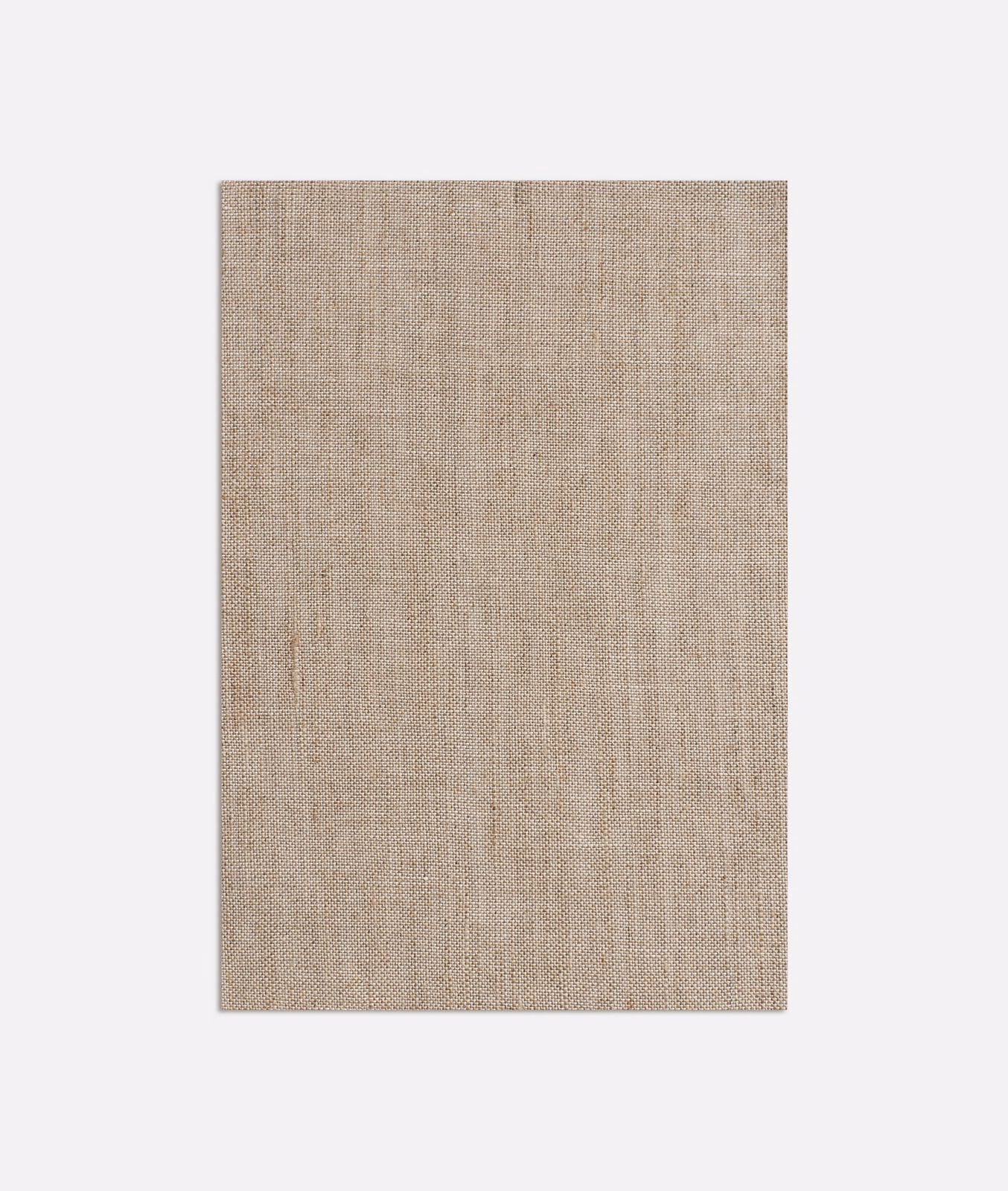 Warm natural beige sheer weave with subtle taupe vertical thread variation