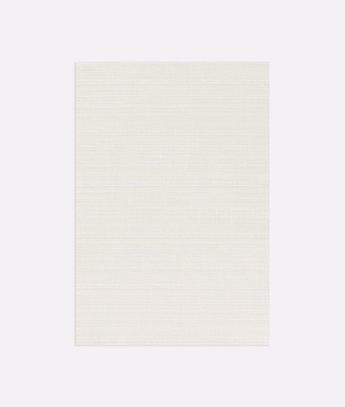 Warm ivory sheer swatch with delicate horizontal lines and a softly textured surface