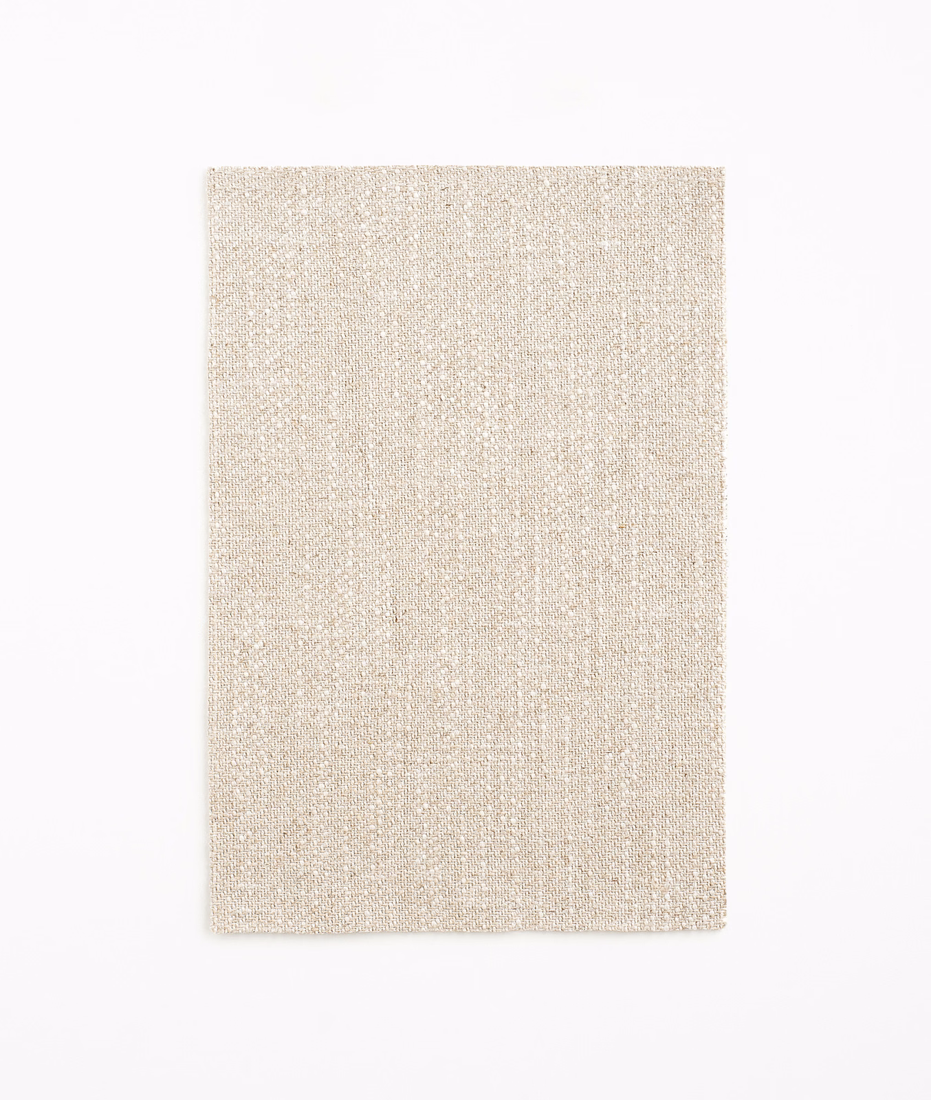 Warm ivory-beige sheer weave with subtle vertical slubs and softly flecked texture