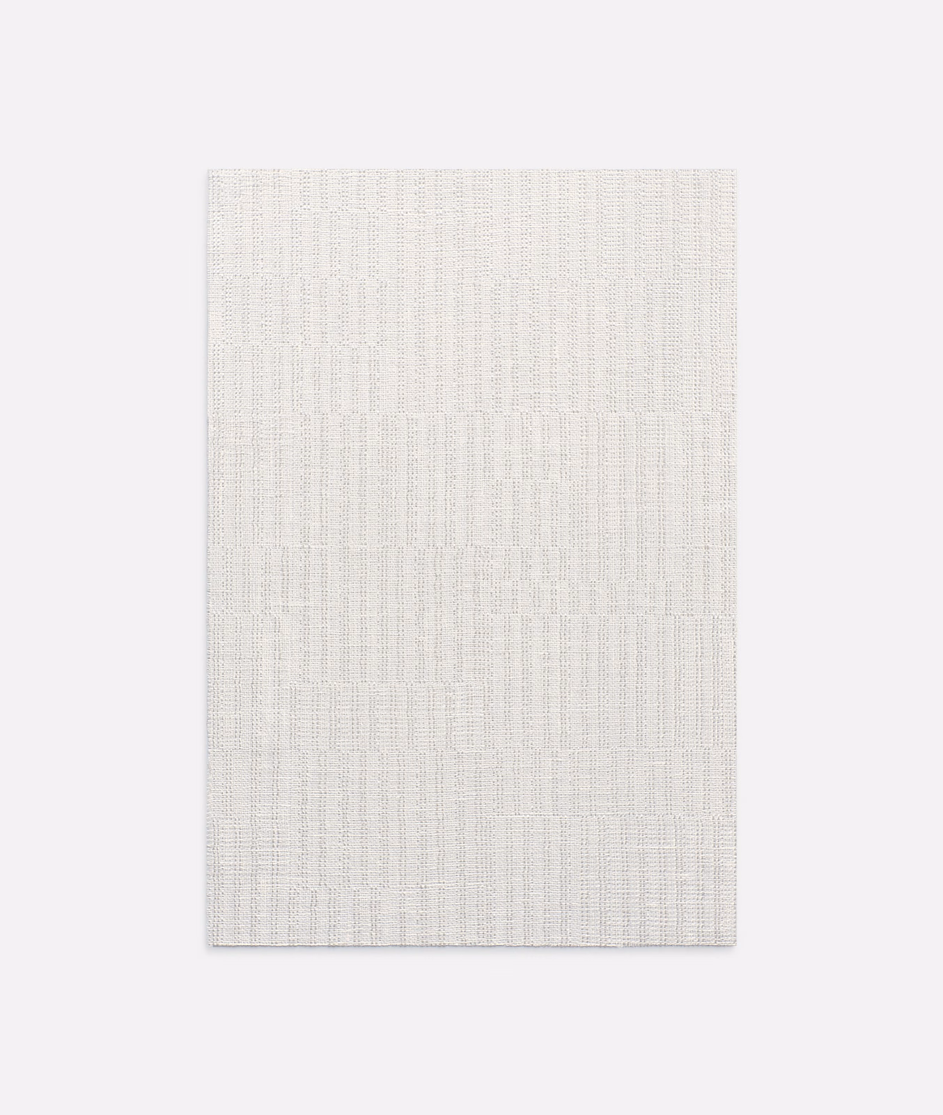 Pale ivory-white sheer fabric with fine vertical woven texture