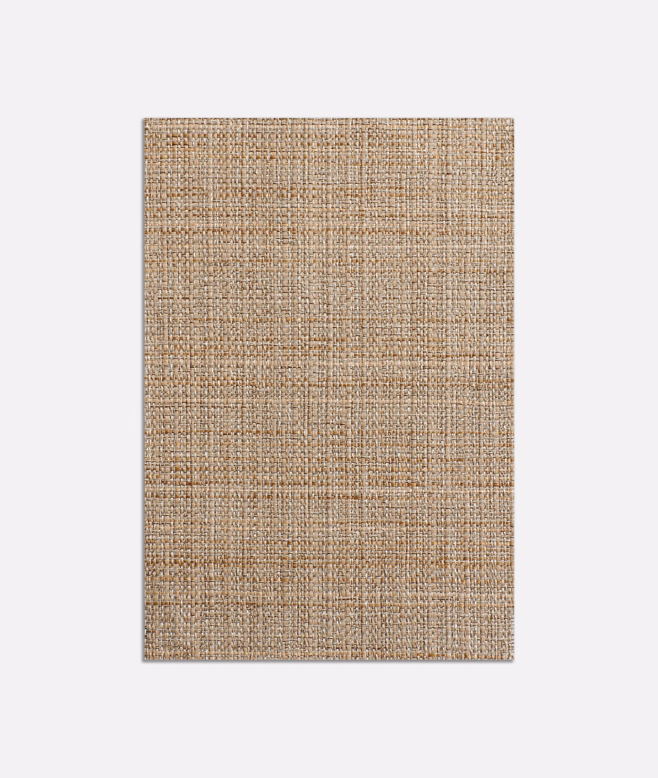 Warm natural-beige sheer swatch with fine open weave and softly flecked texture