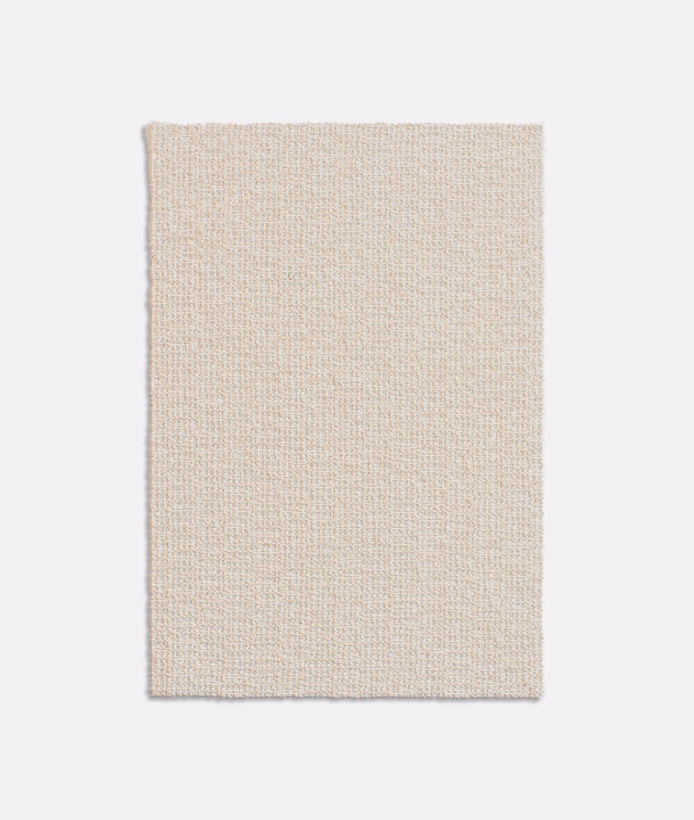 Warm ivory fine weave with tiny beige flecks and a softly textured surface