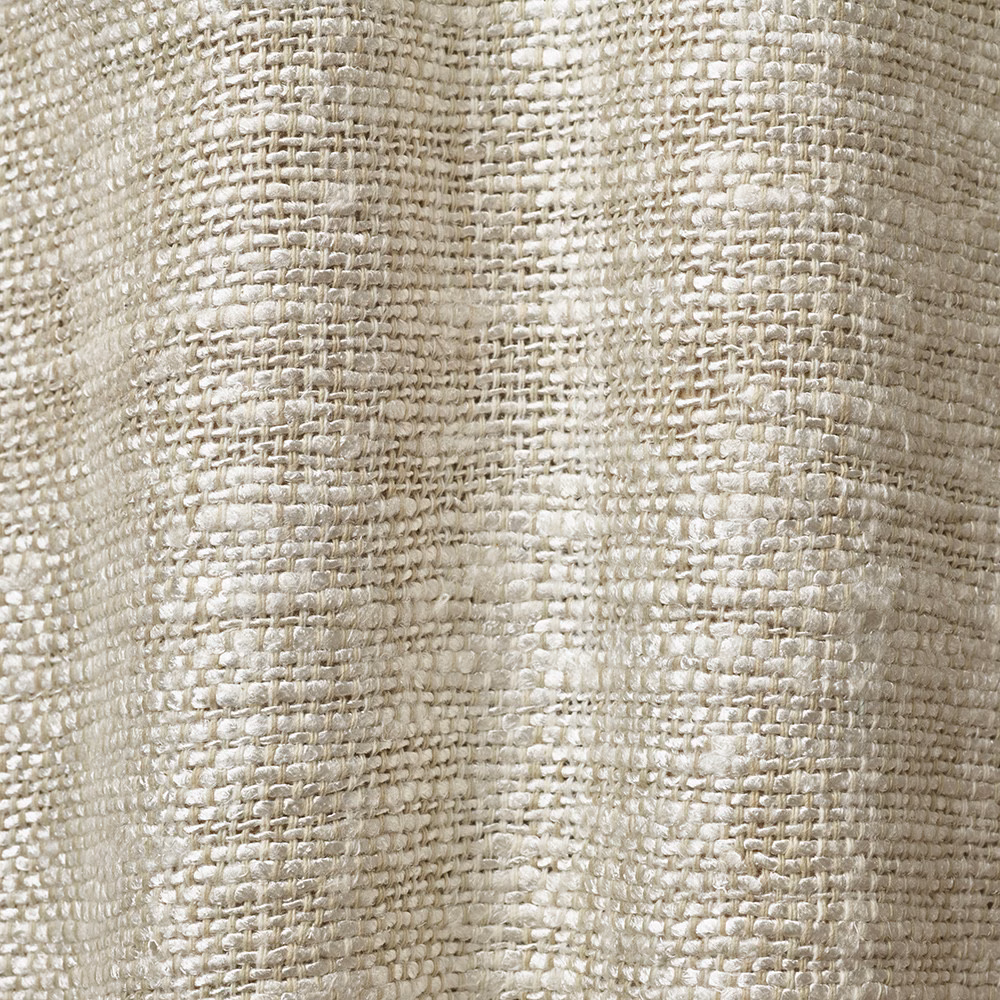 Warm ivory and soft beige open weave with gently rippling vertical bands