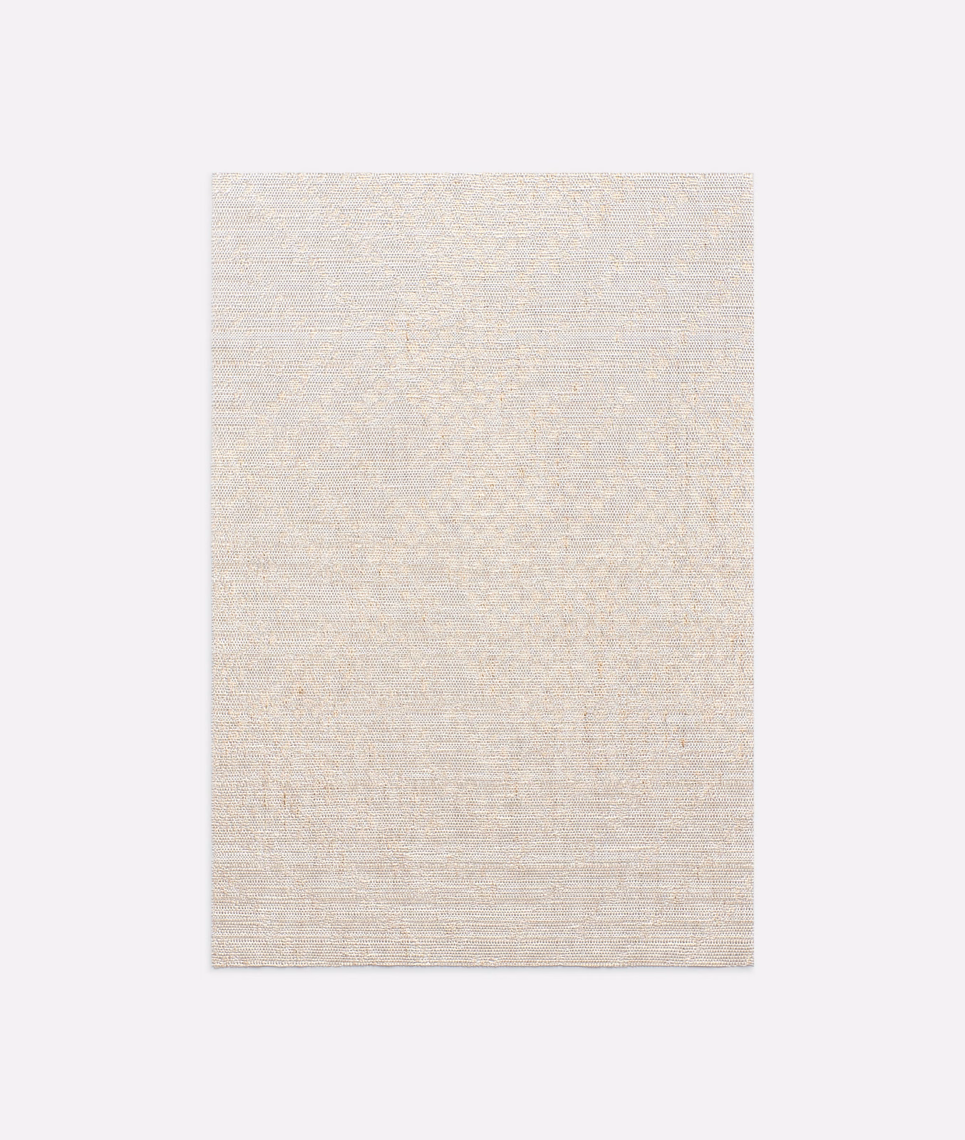 Pale ivory Tatlin Naturale swatch showing a fine, subtly horizontal woven texture