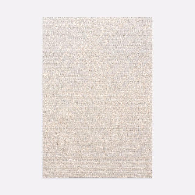 Pale ivory Tatlin Naturale swatch showing a fine, subtly horizontal woven texture