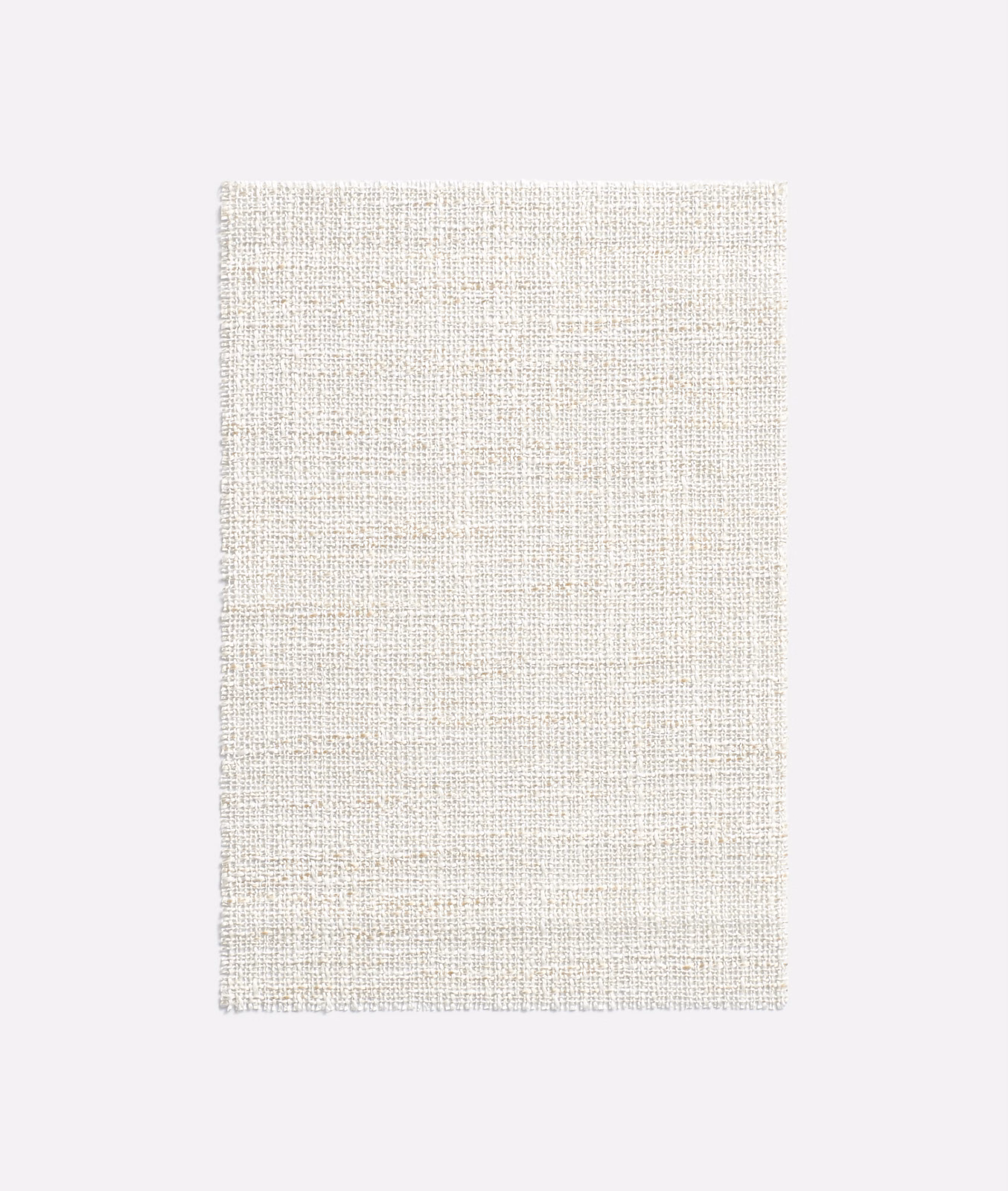Warm ivory sheer fabric with fine open weave and subtle horizontal slubs