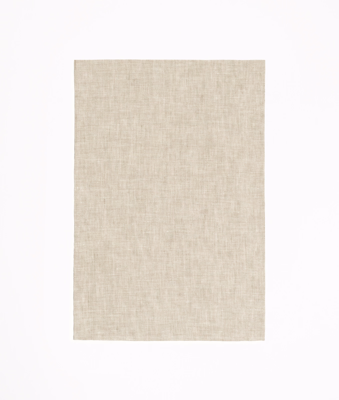Pale warm beige fabric with a fine, softly crosshatched linen weave
