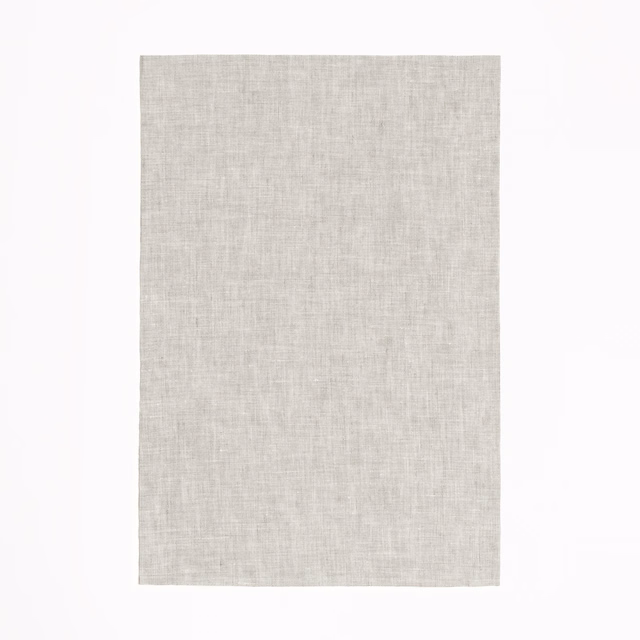 Pale pearl-grey sheer weave with subtle vertical and horizontal slub texture