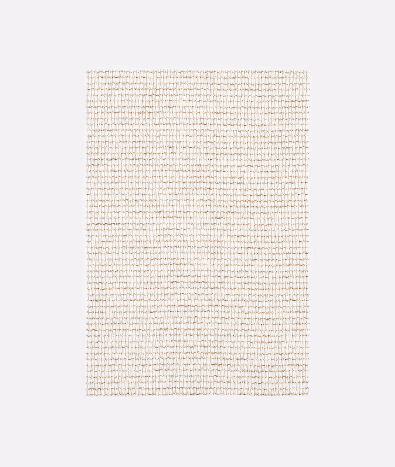 Warm natural ivory sheer fabric with a fine, open square weave