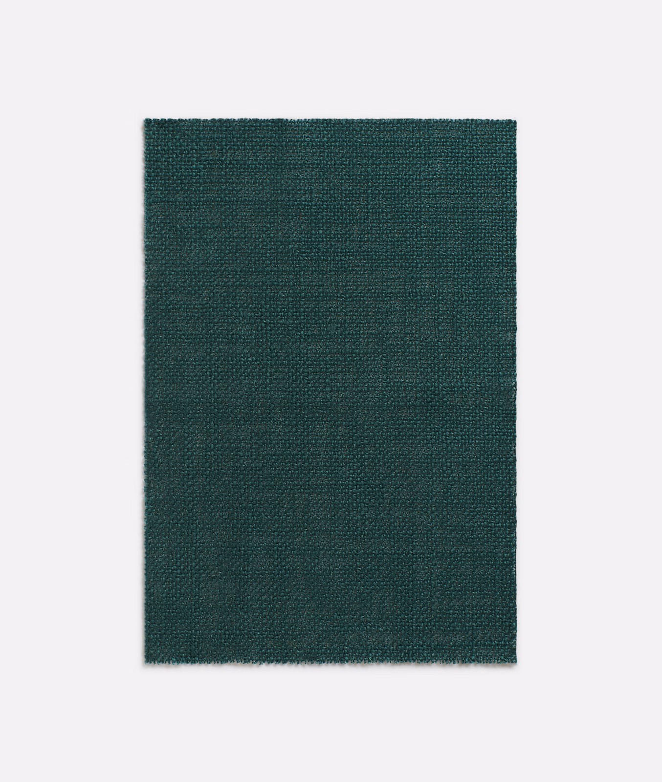 Deep bottle-green sheer textile with a subtle, irregular linen-like woven surface