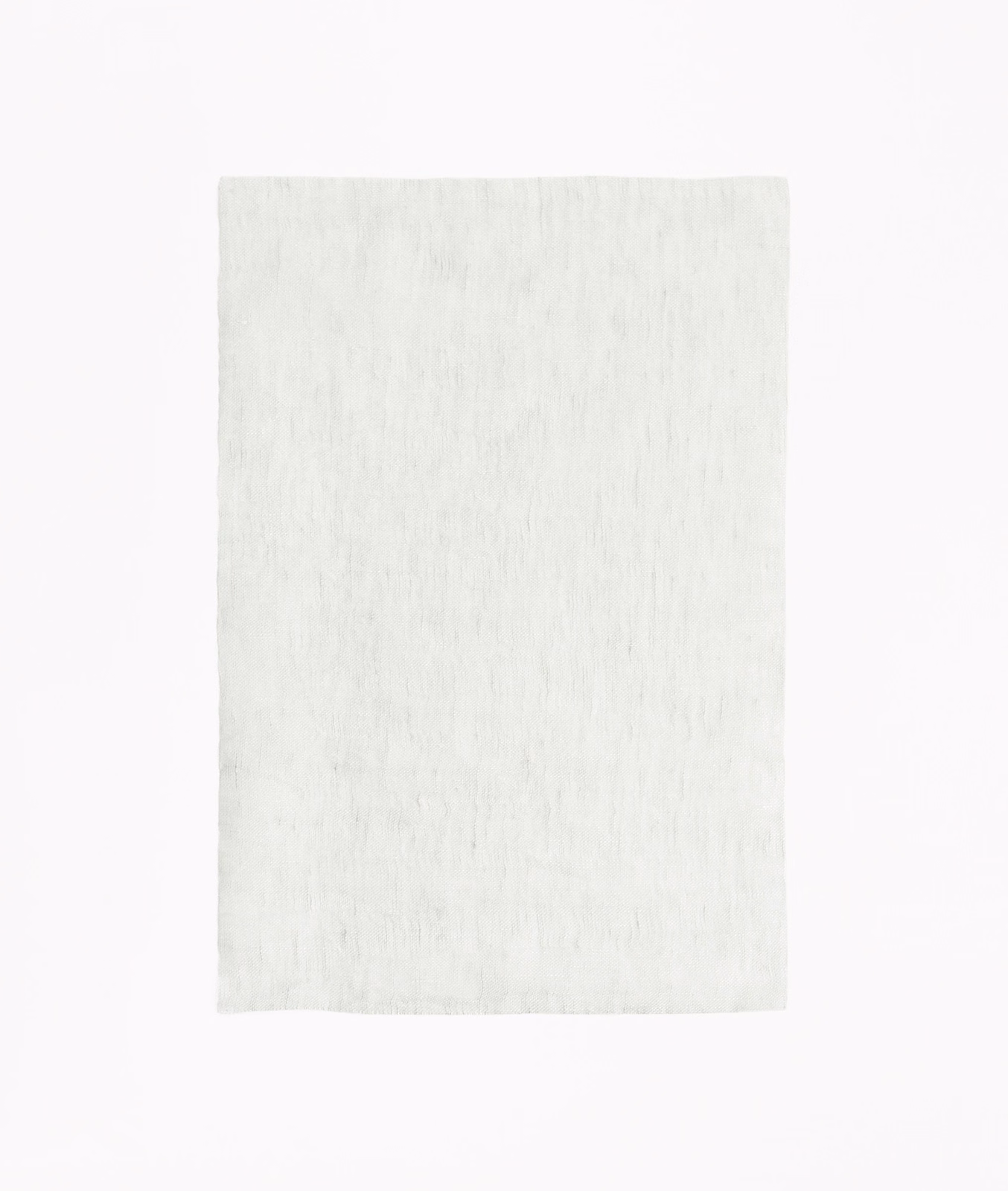 Pale silvery-grey sheer linen-look weave with subtle vertical slubs