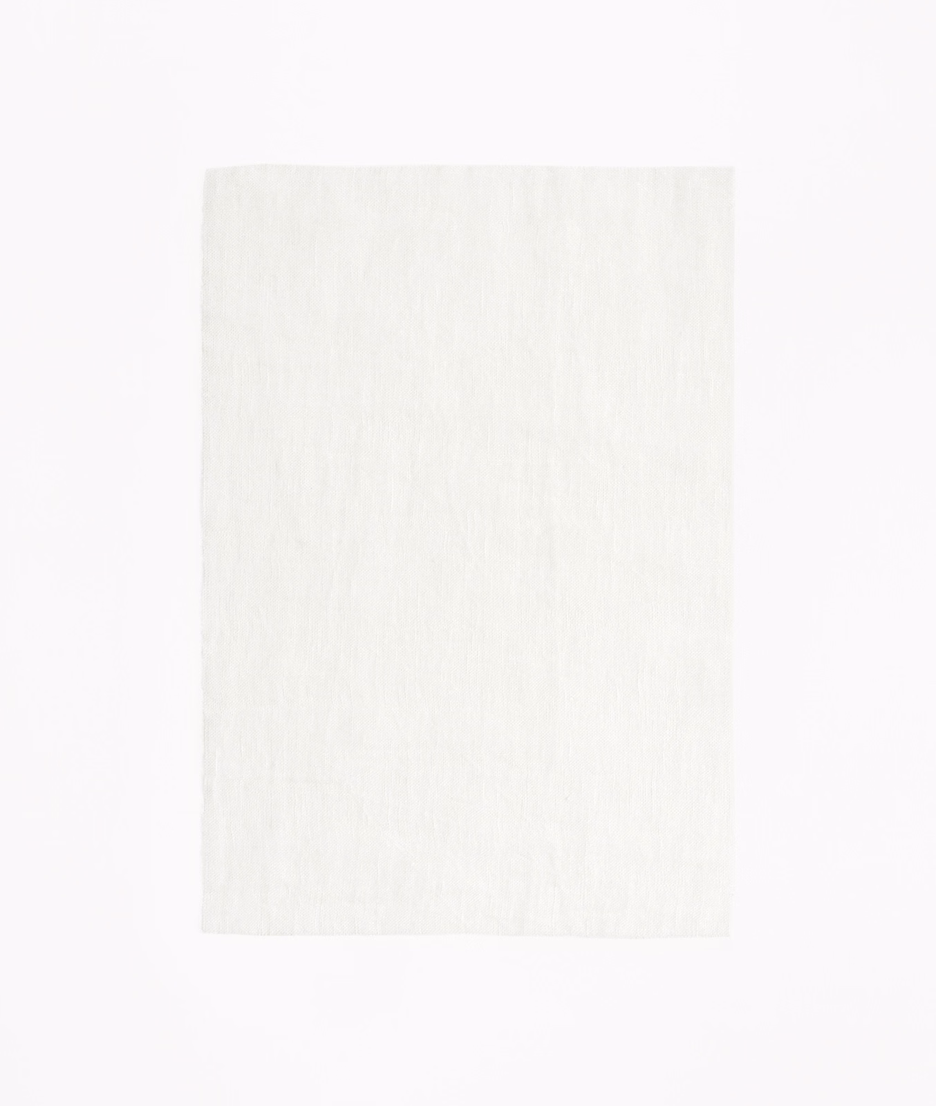 Soft ivory-white sheer with subtle vertical slub texture