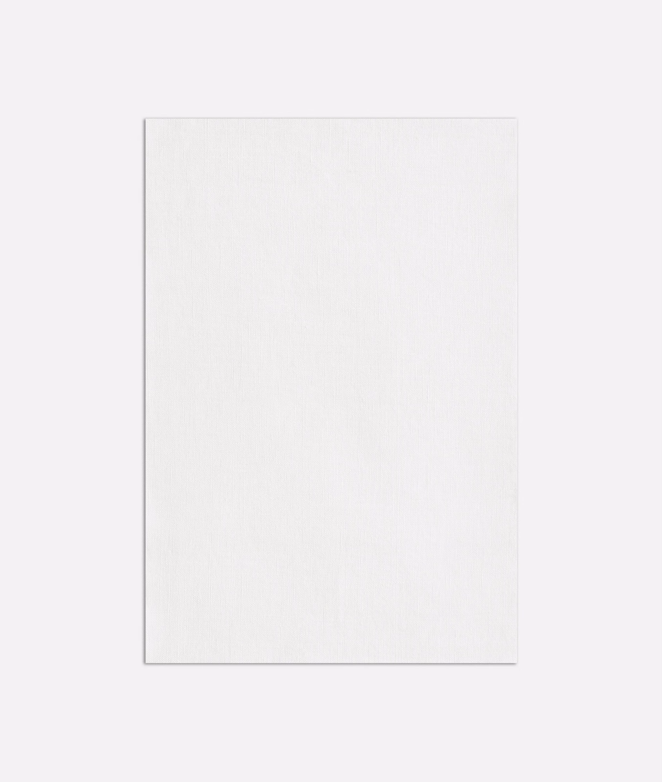 Near-white sheer fabric swatch with a fine vertical linen-like texture