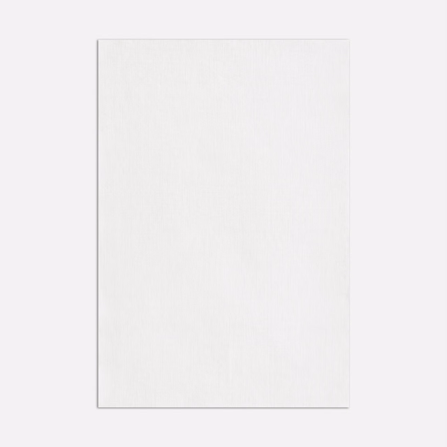 Near-white sheer fabric swatch with a fine vertical linen-like texture