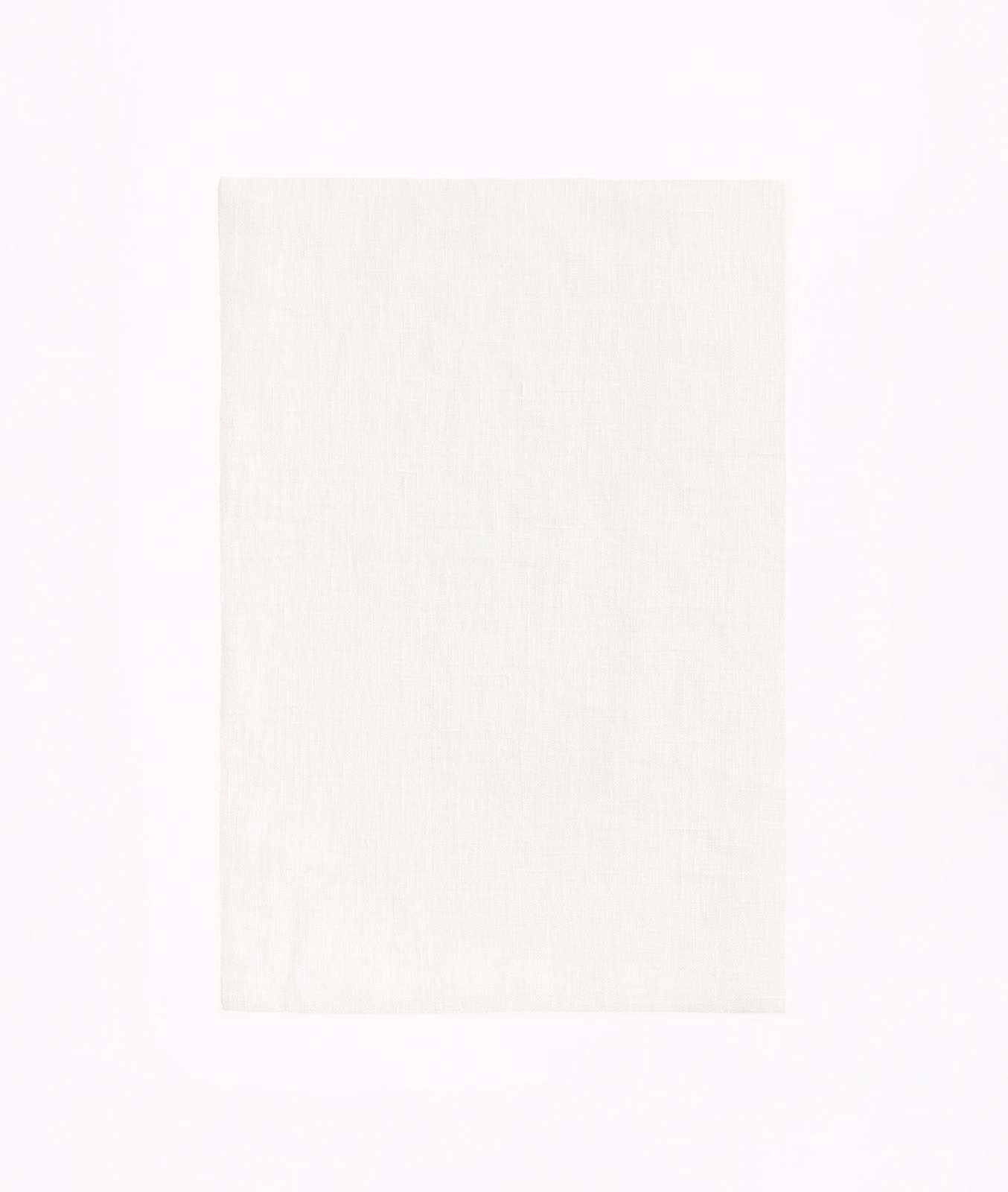 Near-white Bianco sheer swatch showing a fine, softly vertical woven texture