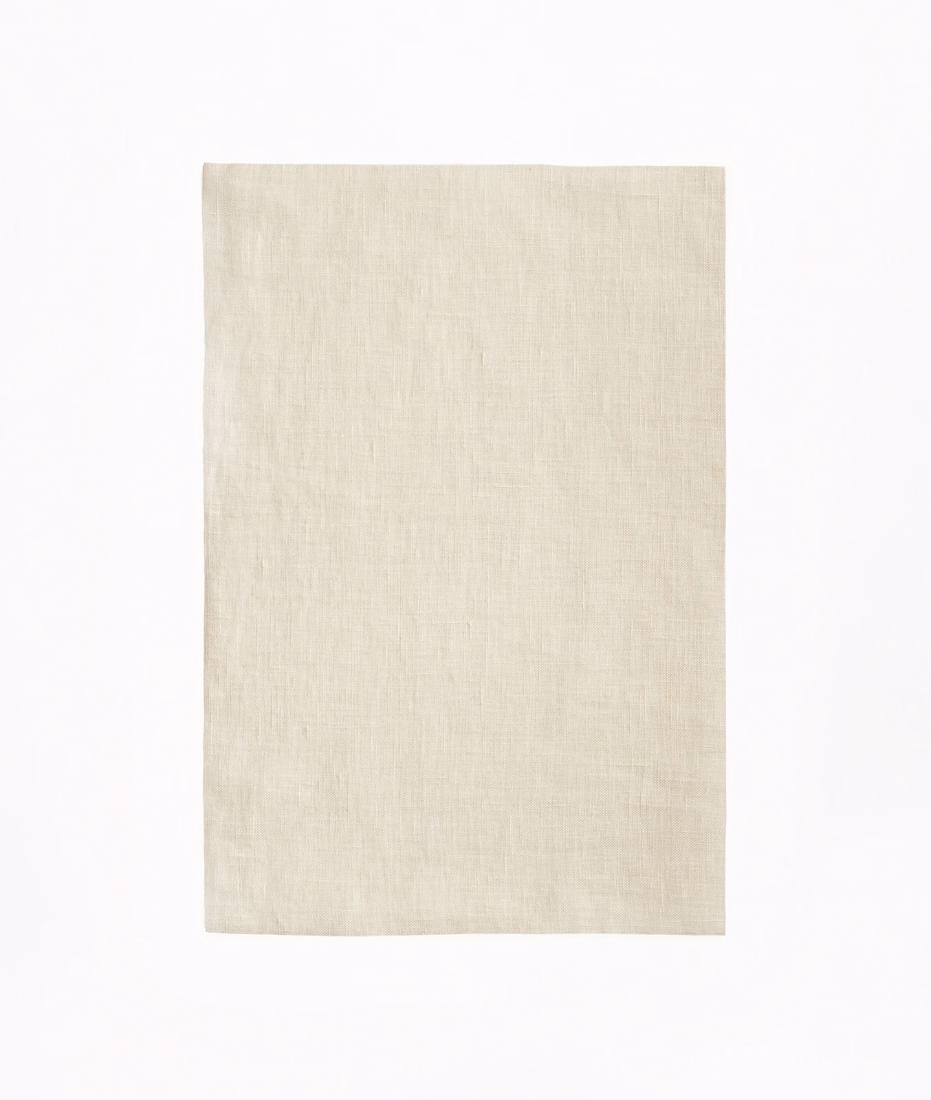 Warm ivory sheer linen with a softly crosshatched woven texture