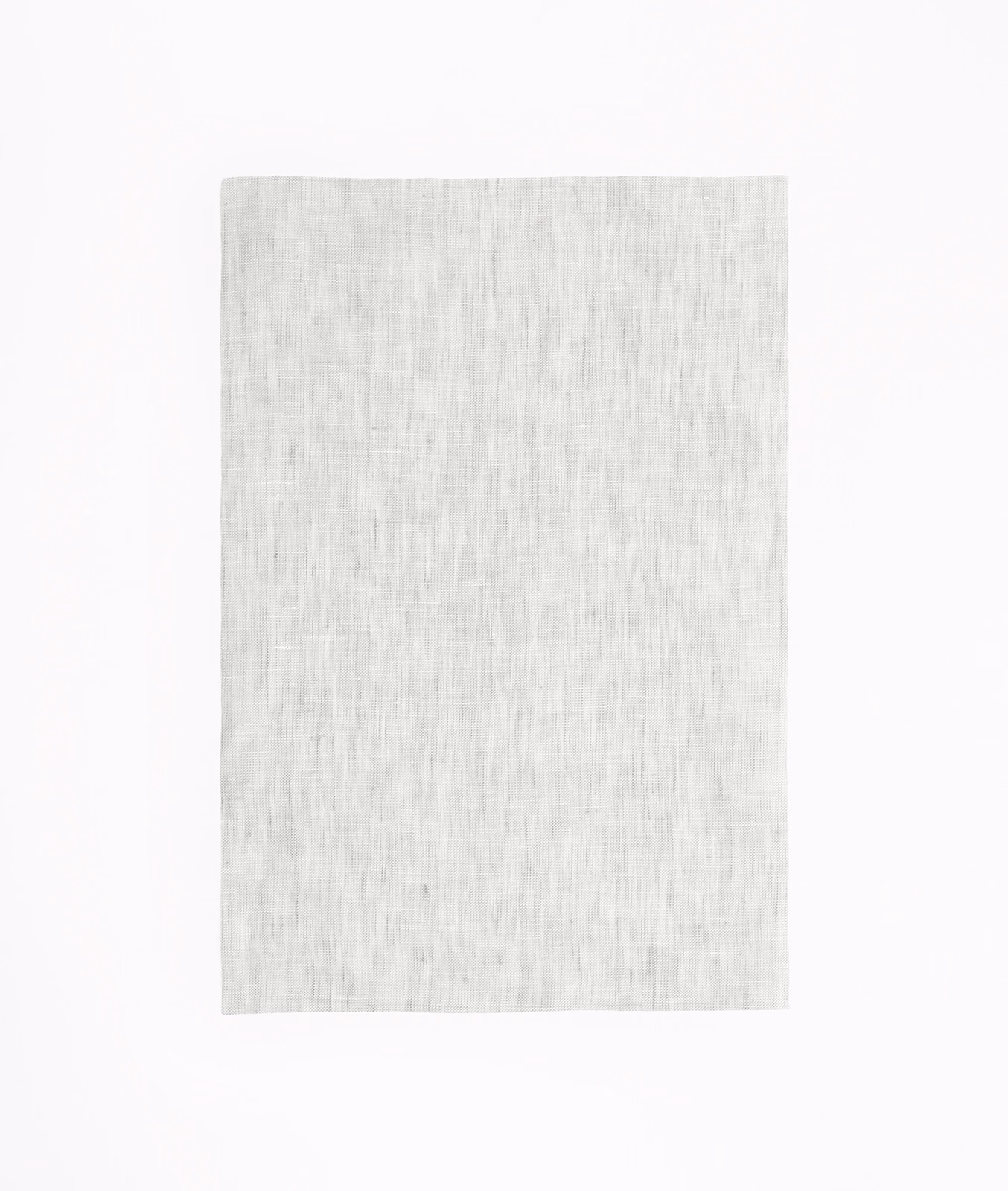 Pale pearl-grey sheer swatch with fine vertical linen-like weave