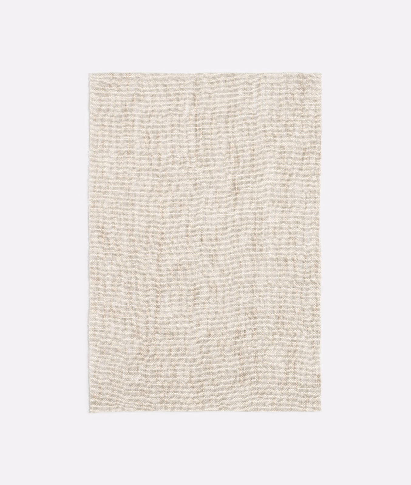 Pale natural-beige sheer weave with subtle vertical slubs and soft tonal variation