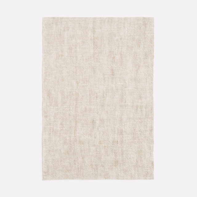 Pale natural-beige sheer weave with subtle vertical slubs and soft tonal variation