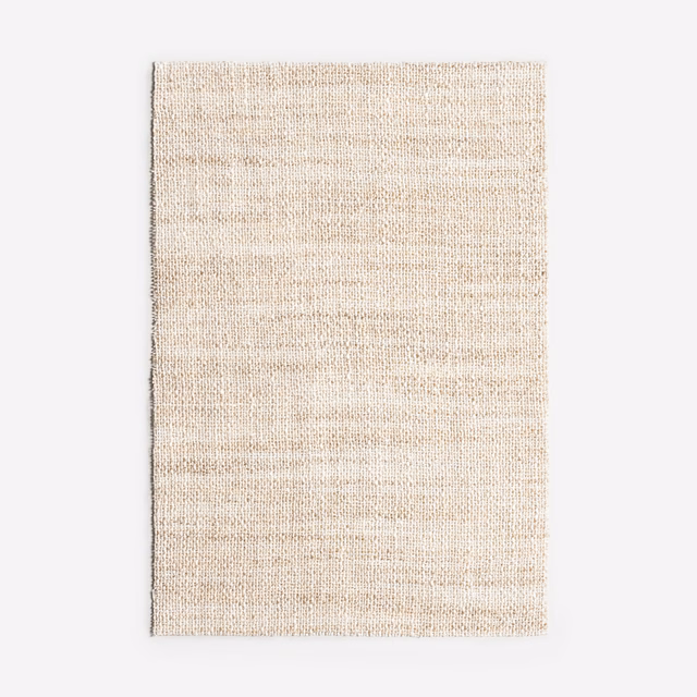 Pale shell cream sheer fabric with fine woven texture and subtle marbled bands