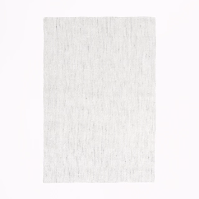 Pale Argento sheer fabric with a fine, softly slubbed vertical weave