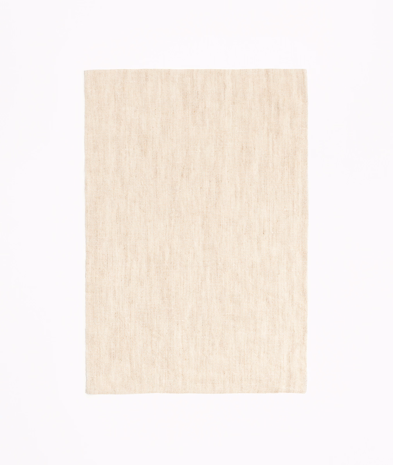 Warm ivory sheer fabric with delicate vertical slubs and a softly textured weave