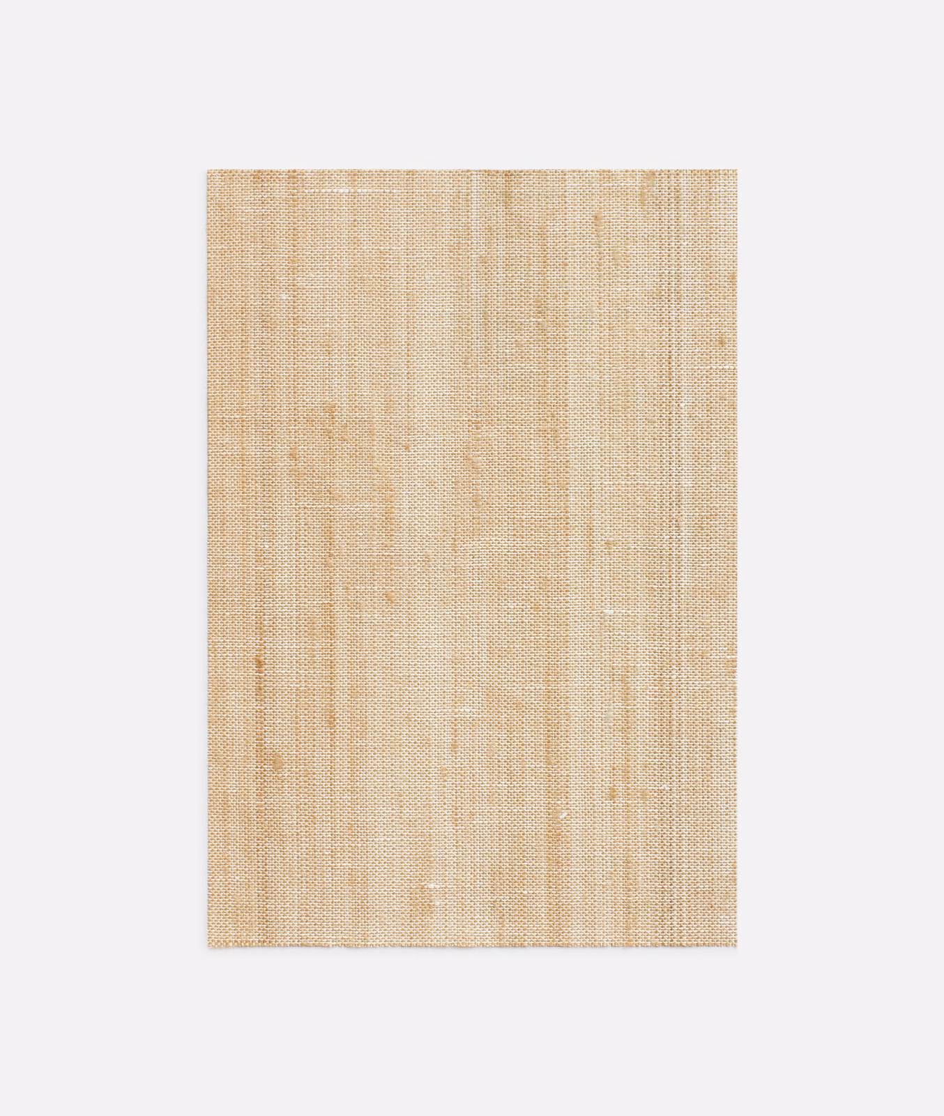 Warm natural beige sheer with fine vertical slubs and open woven texture