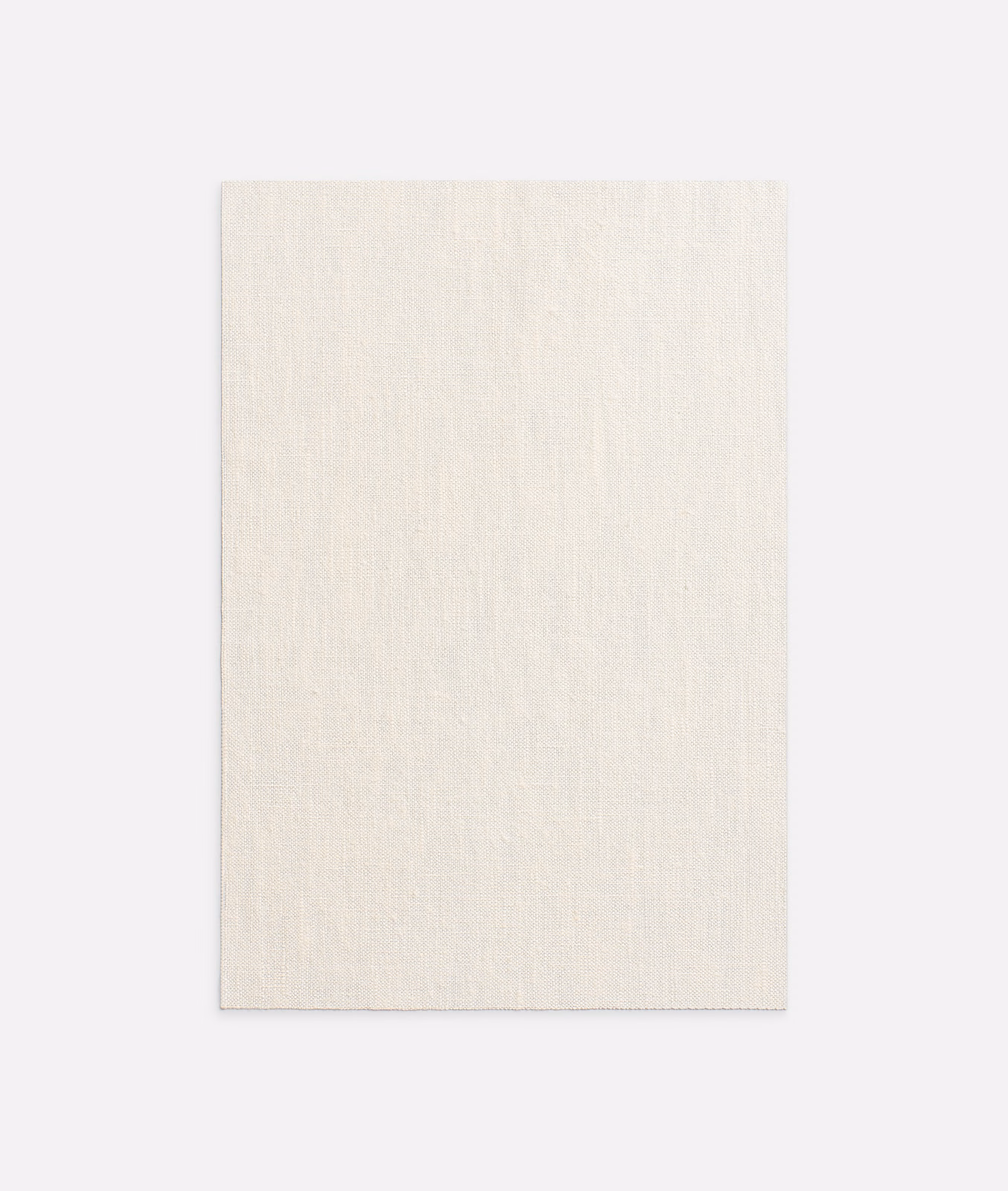 Warm ivory sheer canvas with a fine, subtly irregular vertical weave