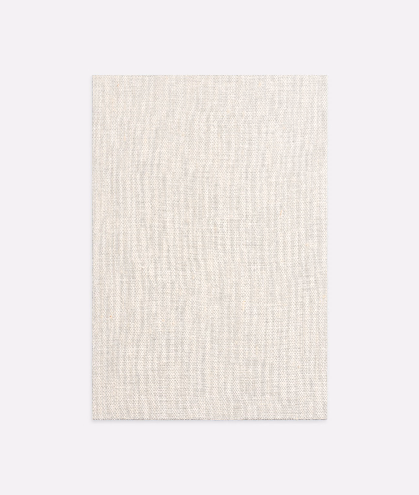 Warm ivory sheer swatch with fine irregular vertical flammé texture