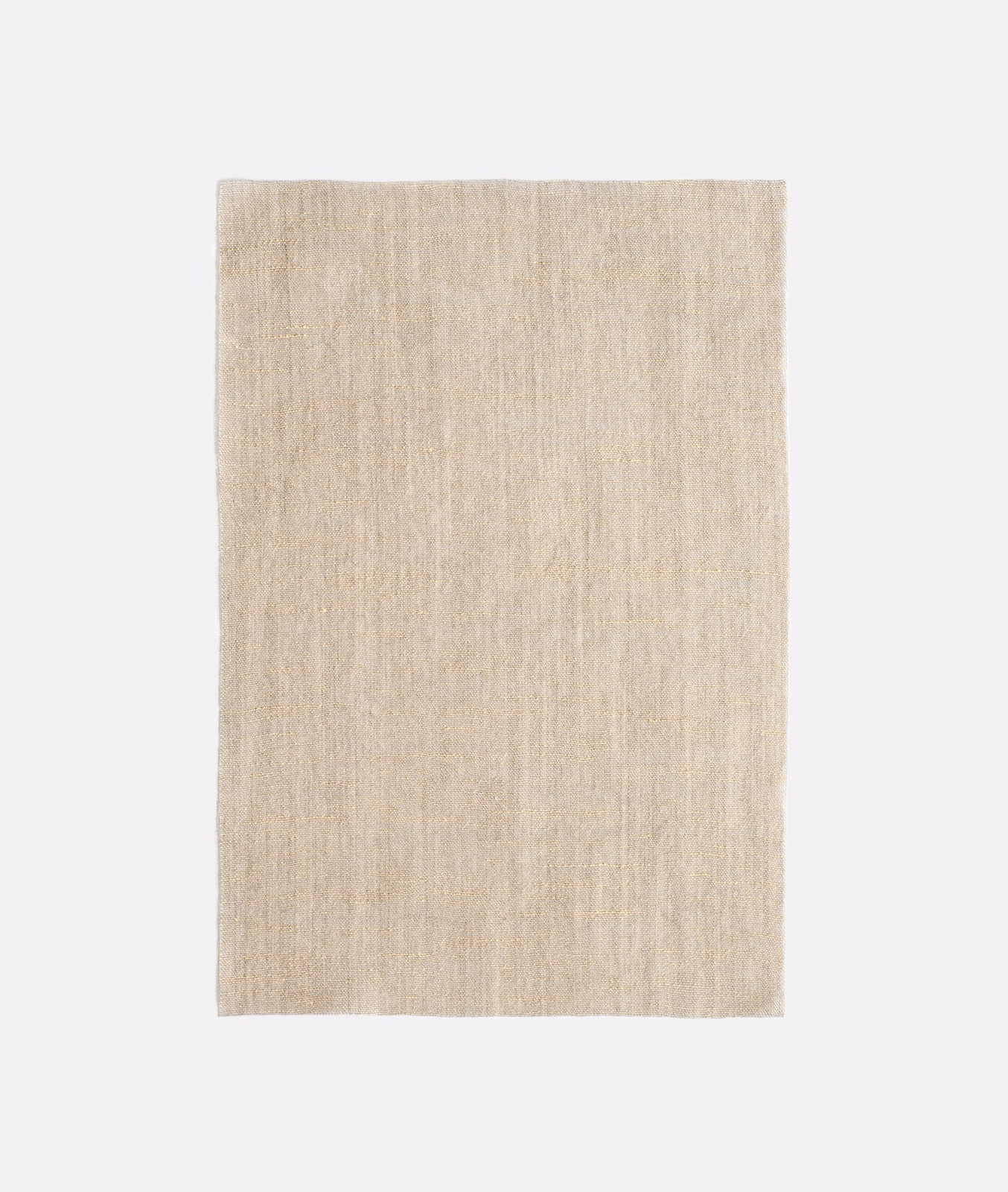 Pale warm beige sheer fabric with subtle vertical slub texture
