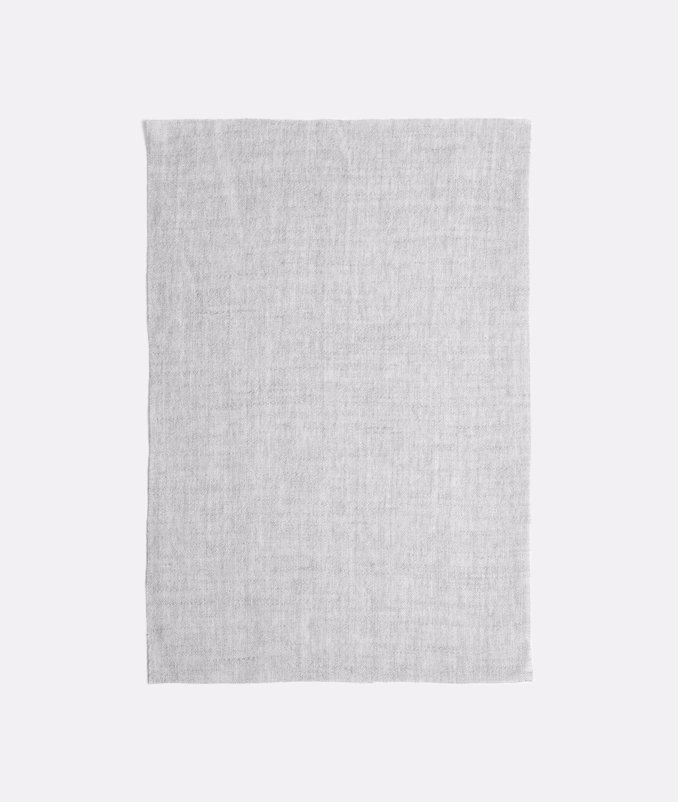 Pale cool-grey sheer swatch with a fine softly crosshatched woven texture