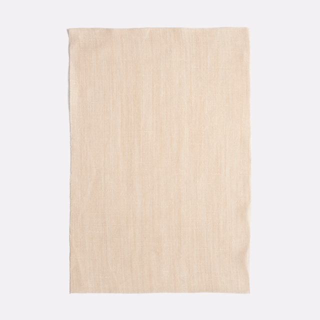 Warm sand sheer textile with fine vertical striations and softly irregular woven texture
